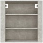 Armario de pared madera contrachapada gris hormigón 80x33x80 cm de vidaXL, Aparadores - Ref: Foro24-816596, Precio: 69,99 €, ...