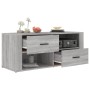 TV stand made of gray Sonoma plywood 100x35x40 cm by vidaXL, TV Furniture - Ref: Foro24-823105, Price: 70,13 €, Discount: %