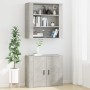 Armario de pared madera contrachapada gris hormigón 80x33x80 cm de vidaXL, Aparadores - Ref: Foro24-816596, Precio: 69,99 €, ...