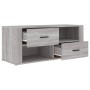 TV stand made of gray Sonoma plywood 100x35x40 cm by vidaXL, TV Furniture - Ref: Foro24-823105, Price: 70,13 €, Discount: %