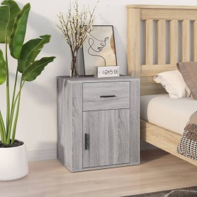 Bedside table made of gray Sonoma plywood, measuring 50x36x60 cm. by vidaXL, Nightstands - Ref: Foro24-816726, Price: 47,98 €...