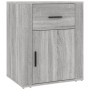 Bedside table made of gray Sonoma plywood, measuring 50x36x60 cm. by vidaXL, Nightstands - Ref: Foro24-816726, Price: 47,89 €...