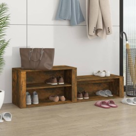 Smoked oak plywood shoe cabinet 150x35x45 cm by vidaXL, Shoe racks and shoe organizers - Ref: Foro24-816917, Price: 55,99 €, ...