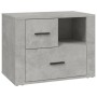 Concrete gray plywood bedside table 60x36x45 cm by vidaXL, Nightstands - Ref: Foro24-816740, Price: 76,71 €, Discount: %