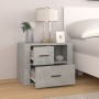 Concrete gray plywood bedside table 60x36x45 cm by vidaXL, Nightstands - Ref: Foro24-816740, Price: 76,71 €, Discount: %