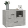 Concrete gray plywood bedside table 60x36x45 cm by vidaXL, Nightstands - Ref: Foro24-816740, Price: 76,71 €, Discount: %