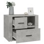 Concrete gray plywood bedside table 60x36x45 cm by vidaXL, Nightstands - Ref: Foro24-816740, Price: 76,71 €, Discount: %