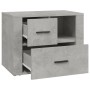 Concrete gray plywood bedside table 60x36x45 cm by vidaXL, Nightstands - Ref: Foro24-816740, Price: 76,71 €, Discount: %