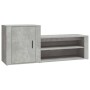 Mueble zapatero madera contrachapada gris hormigón 130x35x54 cm de vidaXL, Zapateros y organizadores de calzado - Ref: Foro24...