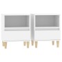 Two white bedside tables 40x35x50 cm by vidaXL, Nightstands - Ref: Foro24-821795, Price: 86,87 €, Discount: %