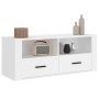 TV stand made of white plywood, 100x35x40 cm by vidaXL, TV Furniture - Ref: Foro24-816808, Price: 51,65 €, Discount: %