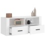 TV stand made of white plywood, 100x35x40 cm by vidaXL, TV Furniture - Ref: Foro24-816808, Price: 51,65 €, Discount: %