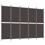 Divider screen with 5 brown fabric panels 250x180 cm by vidaXL, Room dividers - Ref: Foro24-350219, Price: 47,66 €, Discount: %