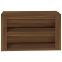 Mueble zapatero madera contrachapada marrón roble 75x35x45 cm de vidaXL, Zapateros y organizadores de calzado - Ref: Foro24-8...