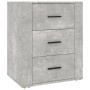 Concrete gray plywood bedside table 50x36x60 cm by vidaXL, Nightstands - Ref: Foro24-816716, Price: 60,09 €, Discount: %