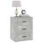 Concrete gray plywood bedside table 50x36x60 cm by vidaXL, Nightstands - Ref: Foro24-816716, Price: 60,09 €, Discount: %