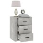 Concrete gray plywood bedside table 50x36x60 cm by vidaXL, Nightstands - Ref: Foro24-816716, Price: 60,09 €, Discount: %