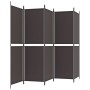 Divider screen with 5 brown fabric panels 250x180 cm by vidaXL, Room dividers - Ref: Foro24-350219, Price: 47,66 €, Discount: %