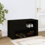 Mueble zapatero madera contrachapada negro 80x35x45 cm de vidaXL, Zapateros y organizadores de calzado - Ref: Foro24-816753, ...