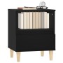 Black nightstand 40x35x50 cm by vidaXL, Nightstands - Ref: Foro24-821796, Price: 46,29 €, Discount: %