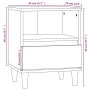 Schwarzer Nachttisch 40x35x50 cm von vidaXL, Nachttische - Ref: Foro24-821796, Preis: 46,29 €, Rabatt: %