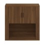 Armario de pared madera contrachapada marrón roble 80x33x80 cm de vidaXL, Aparadores - Ref: Foro24-816591, Precio: 74,99 €, D...