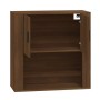 Armario de pared madera contrachapada marrón roble 80x33x80 cm de vidaXL, Aparadores - Ref: Foro24-816591, Precio: 74,99 €, D...