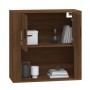 Armario de pared madera contrachapada marrón roble 80x33x80 cm de vidaXL, Aparadores - Ref: Foro24-816591, Precio: 74,99 €, D...