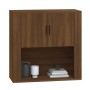 Armario de pared madera contrachapada marrón roble 80x33x80 cm de vidaXL, Aparadores - Ref: Foro24-816591, Precio: 74,99 €, D...