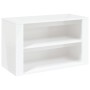 Glossy white plywood shoe cabinet 75x35x45 cm by vidaXL, Shoe racks and shoe organizers - Ref: Foro24-816898, Price: 48,67 €,...