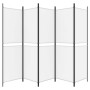 5-panel white fabric room divider screen 250x180 cm by vidaXL, Room dividers - Ref: Foro24-350218, Price: 45,04 €, Discount: %