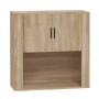 Armario de pared madera contrachapada roble sonoma 80x33x80 cm de vidaXL, Aparadores - Ref: Foro24-816587, Precio: 91,06 €, D...