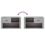 Sonoma Schuhschrank aus grauem Sperrholz 80x35x45 cm von vidaXL, Schuhregale und Schuhorganisatoren - Ref: Foro24-816758, Pre...