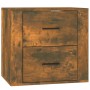 Smoked oak wall bedside table 50x36x47 cm by vidaXL, Lockers and storage cabinets - Ref: Foro24-816861, Price: 54,99 €, Disco...