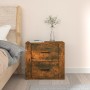 Smoked oak wall bedside table 50x36x47 cm by vidaXL, Lockers and storage cabinets - Ref: Foro24-816861, Price: 54,99 €, Disco...