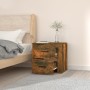 Smoked oak wall bedside table 50x36x47 cm by vidaXL, Lockers and storage cabinets - Ref: Foro24-816861, Price: 54,99 €, Disco...