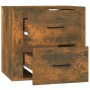 Smoked oak wall bedside table 50x36x47 cm by vidaXL, Lockers and storage cabinets - Ref: Foro24-816861, Price: 54,99 €, Disco...