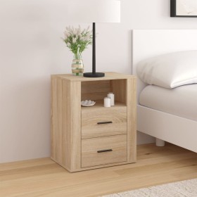 Mesita de noche madera contrachapada roble sonoma 50x36x60 cm de vidaXL, Mesitas de noche - Ref: Foro24-816731, Precio: 102,8...