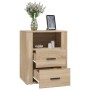 Sonoma oak plywood nightstand 50x36x60 cm by vidaXL, Nightstands - Ref: Foro24-816731, Price: 105,00 €, Discount: %