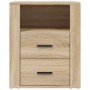 Mesita de noche madera contrachapada roble sonoma 50x36x60 cm de vidaXL, Mesitas de noche - Ref: Foro24-816731, Precio: 105,0...