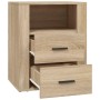 Mesita de noche madera contrachapada roble sonoma 50x36x60 cm de vidaXL, Mesitas de noche - Ref: Foro24-816731, Precio: 105,0...