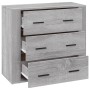 Aparador de madera contrachapada gris Sonoma 80x33x70 cm de vidaXL, Aparadores - Ref: Foro24-816582, Precio: 83,47 €, Descuen...