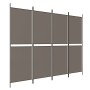 Divider screen with 4 anthracite gray fabric panels 200x180 cm by vidaXL, Room dividers - Ref: Foro24-350216, Price: 36,63 €,...