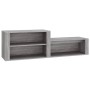 Mueble zapatero madera contrachapada gris Sonoma 150x35x45 cm de vidaXL, Zapateros y organizadores de calzado - Ref: Foro24-8...