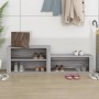 Mueble zapatero madera contrachapada gris Sonoma 150x35x45 cm de vidaXL, Zapateros y organizadores de calzado - Ref: Foro24-8...