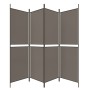 Divider screen with 4 anthracite gray fabric panels 200x180 cm by vidaXL, Room dividers - Ref: Foro24-350216, Price: 36,63 €,...