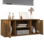 TV stand made of smoked oak plywood, measuring 100x35x40 cm. by vidaXL, TV Furniture - Ref: Foro24-823096, Price: 52,90 €, Di...