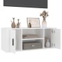 Weißer TV-Schrank aus Sperrholz, 100 x 35 x 40 cm von vidaXL, TV-Möbel - Ref: Foro24-823091, Preis: 58,99 €, Rabatt: %