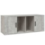 Mueble para TV contrachapada gris hormigón 100x35x40 cm de vidaXL, Muebles TV - Ref: Foro24-816804, Precio: 57,03 €, Descuent...