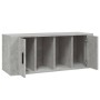 Mueble para TV contrachapada gris hormigón 100x35x40 cm de vidaXL, Muebles TV - Ref: Foro24-816804, Precio: 57,03 €, Descuent...